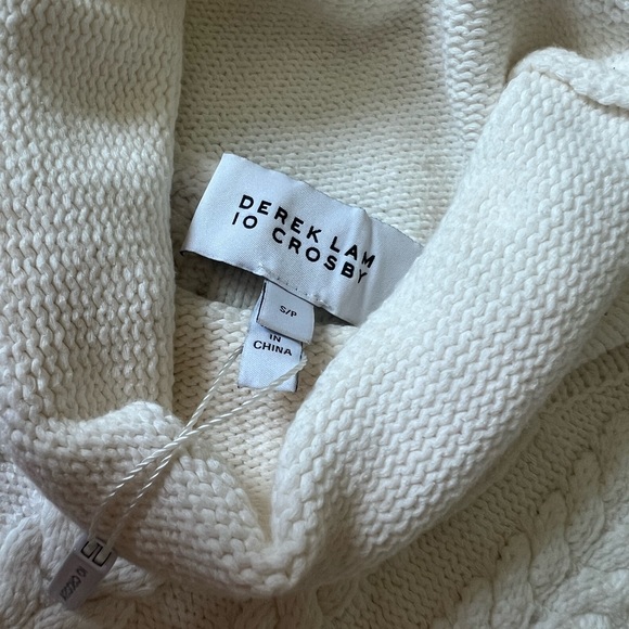 Derek Lam 10 Crosby ivory sleeveless turtleneck NO WOOL - Picture 5 of 5